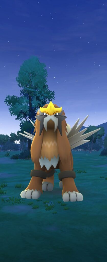 Shiney Entei from the April Go Pass
