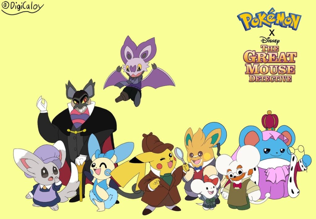 Pokemon x The Great Mouse Detective AU