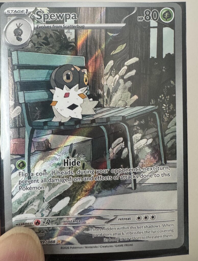 Can you recommend me some cards where Pokemon are just by themselves pondering.