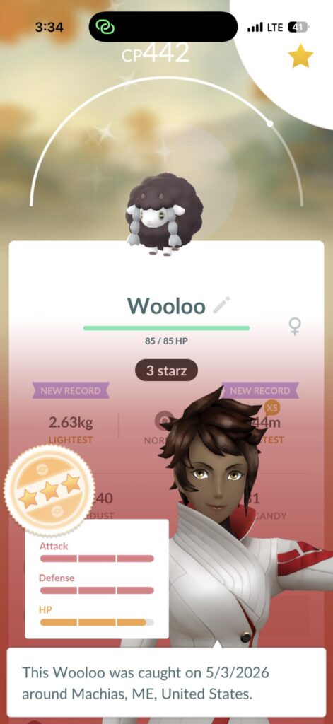 just started playing last week this is my second shiny