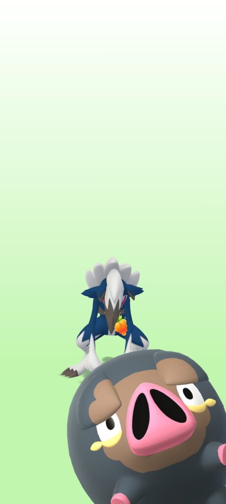 Shiny background lechonk from surprise encounter