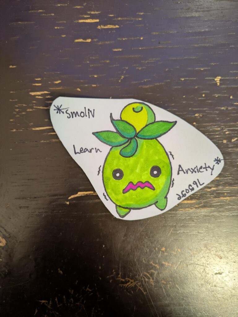 Smoliv pokemon sticker [OC]