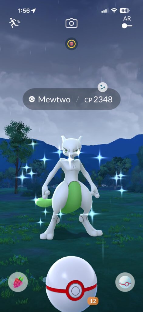 After 12 remote raids, got shiny Mewtwo!
