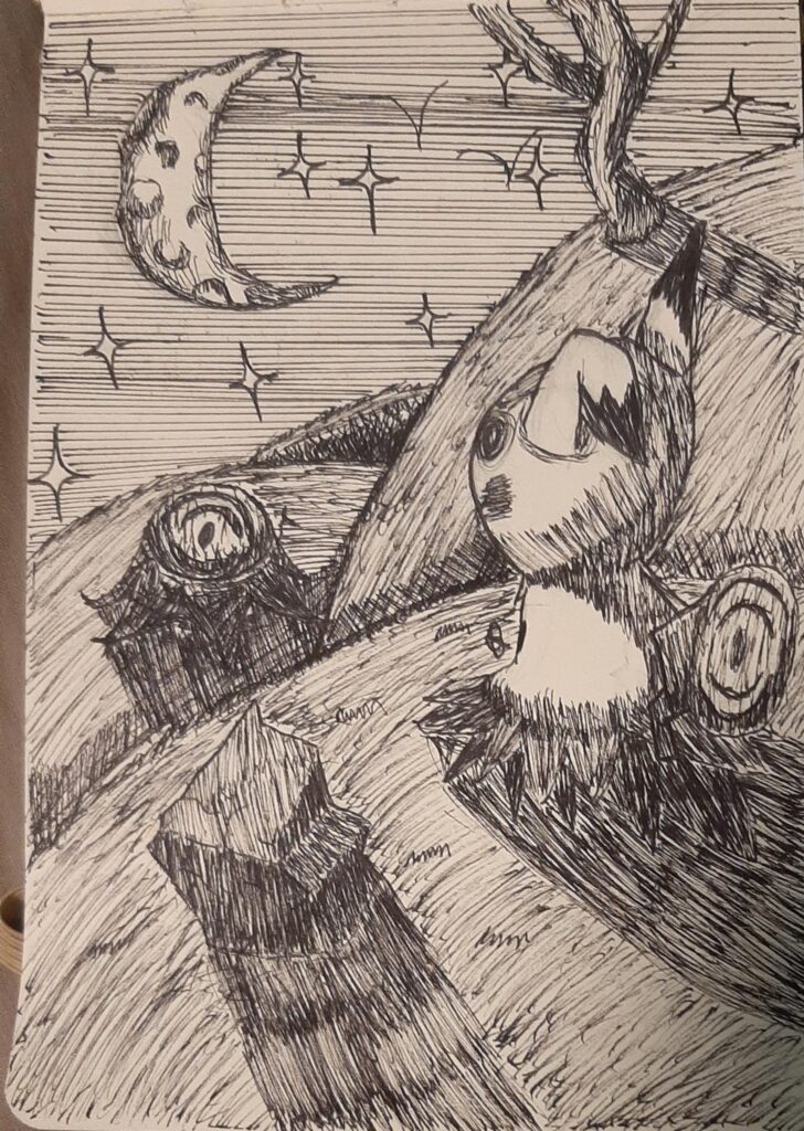 (OC) A Mimikyu Fanart I made 3 weeks ago