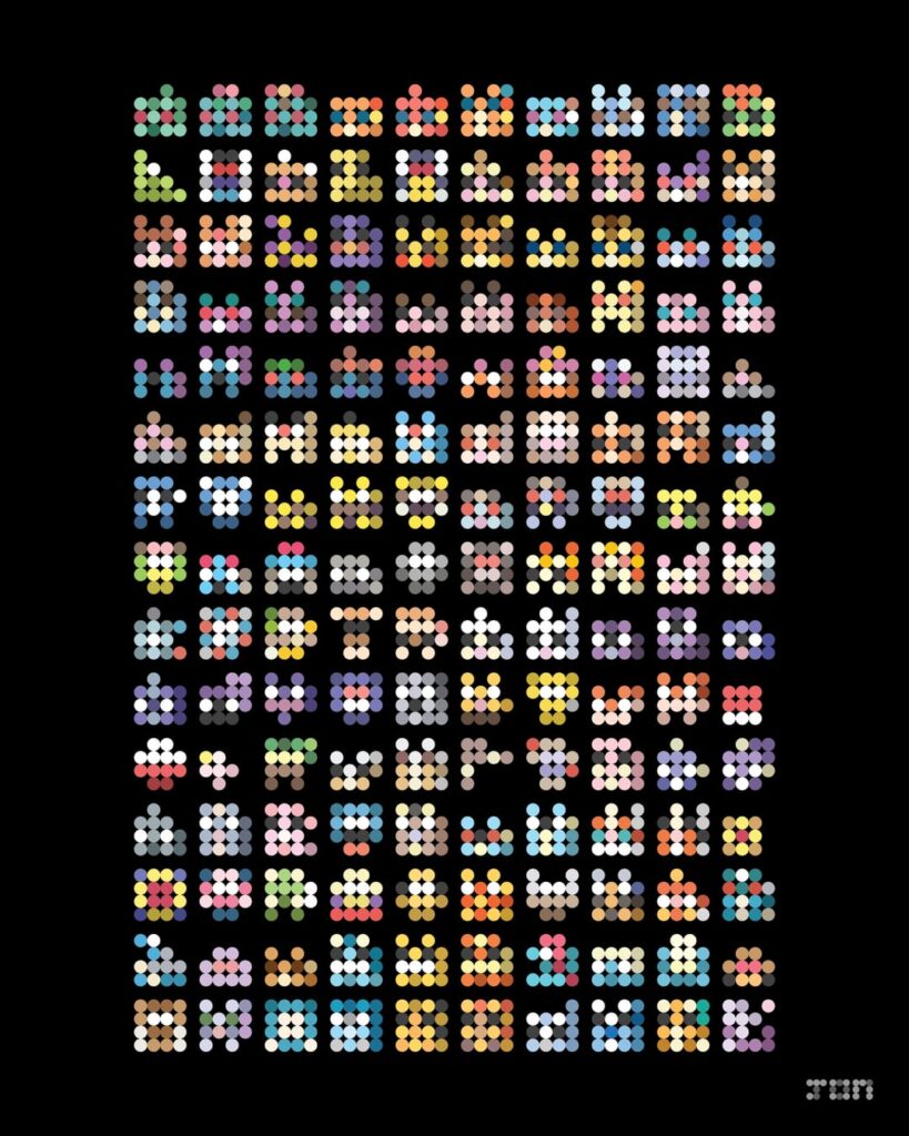 Original 151 Pokémon 4x4 dot portraits[OC]