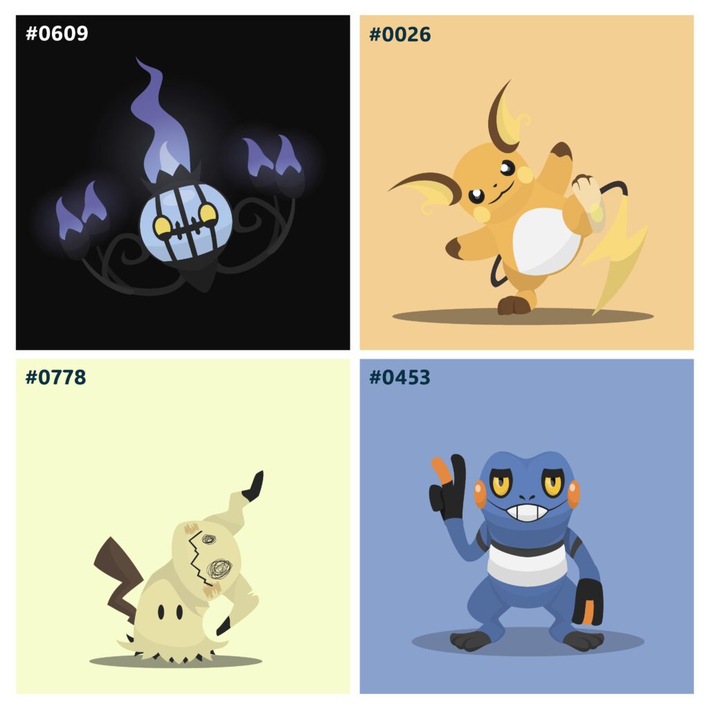 [OC] I'm making a full national Pokedex using only the freeform shape tool in Powerpoint