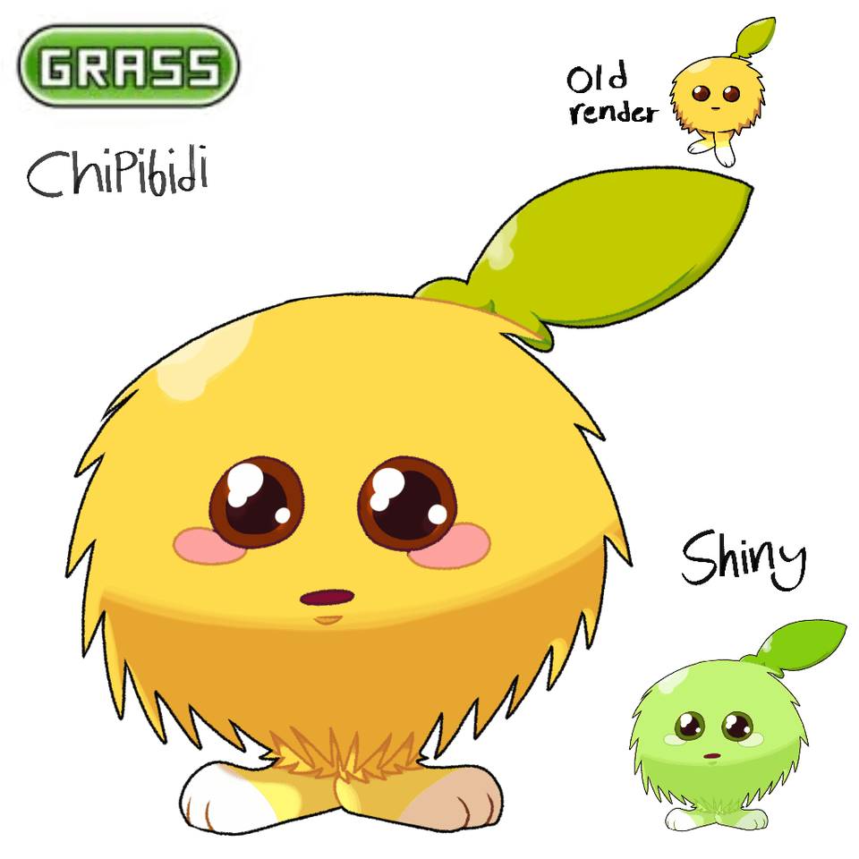 my Fakemon starters ^^