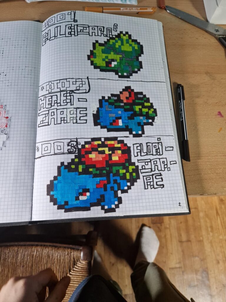 I am doing a pixeldex where i draw every first gen pokemon in pixel art (A lot of model are from LGPE)