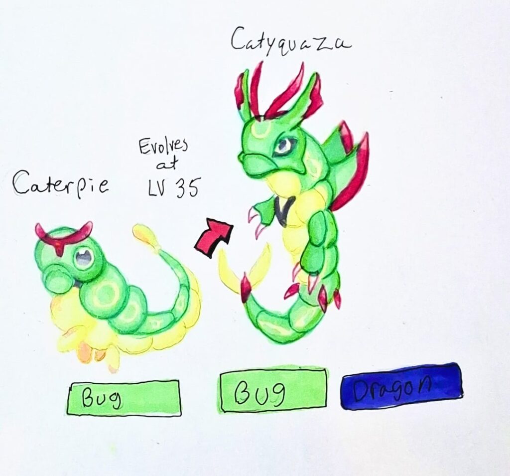 Caterpie alt evo concept,(OC).