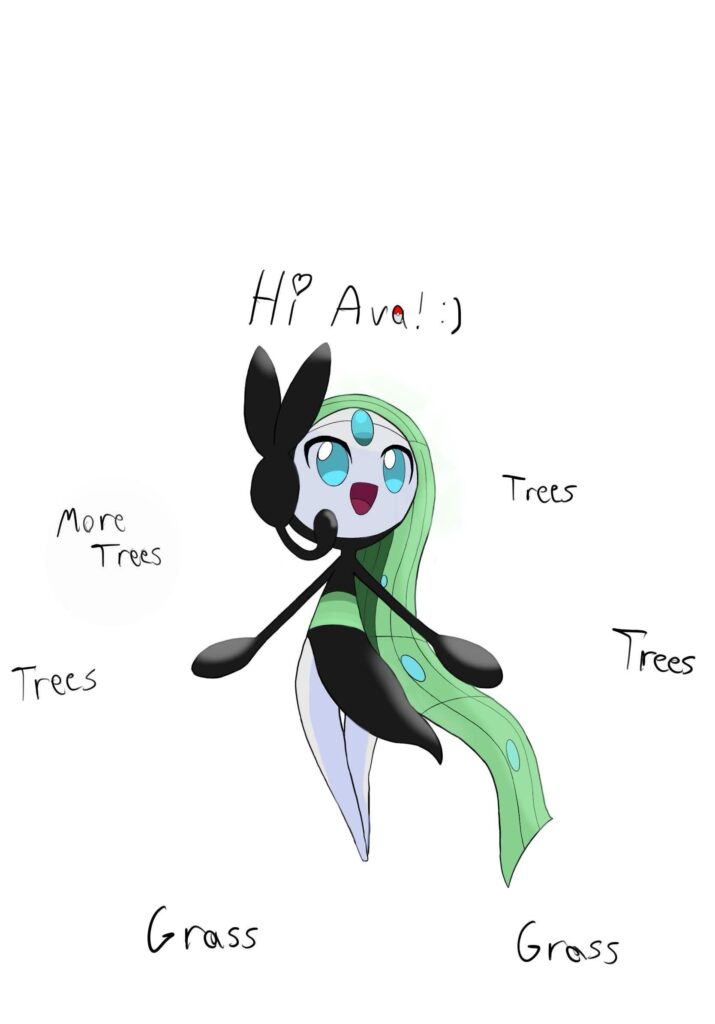 I drew my crush her favorite pokemon (: