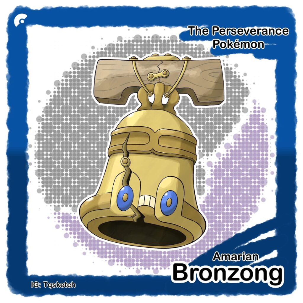 Amarian Bronzong the Perseverance Pokemon