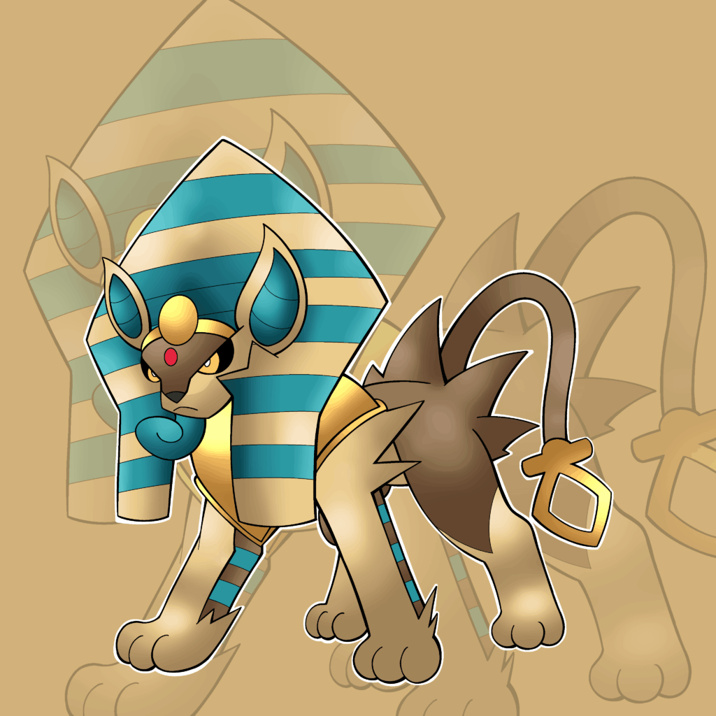 Egyptian Luxray (oc)