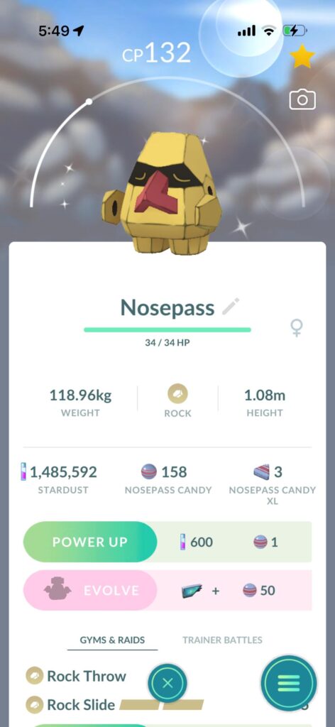 Shiny Nosepass :)