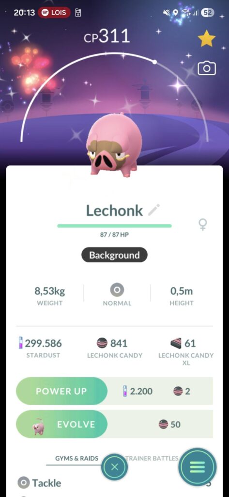 Shiny and event background