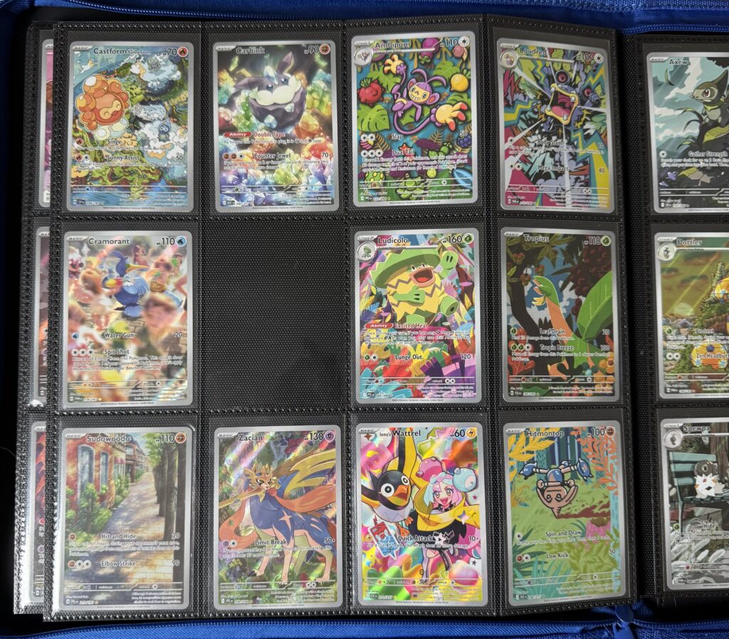 Pretty colors binder page, what card to finish