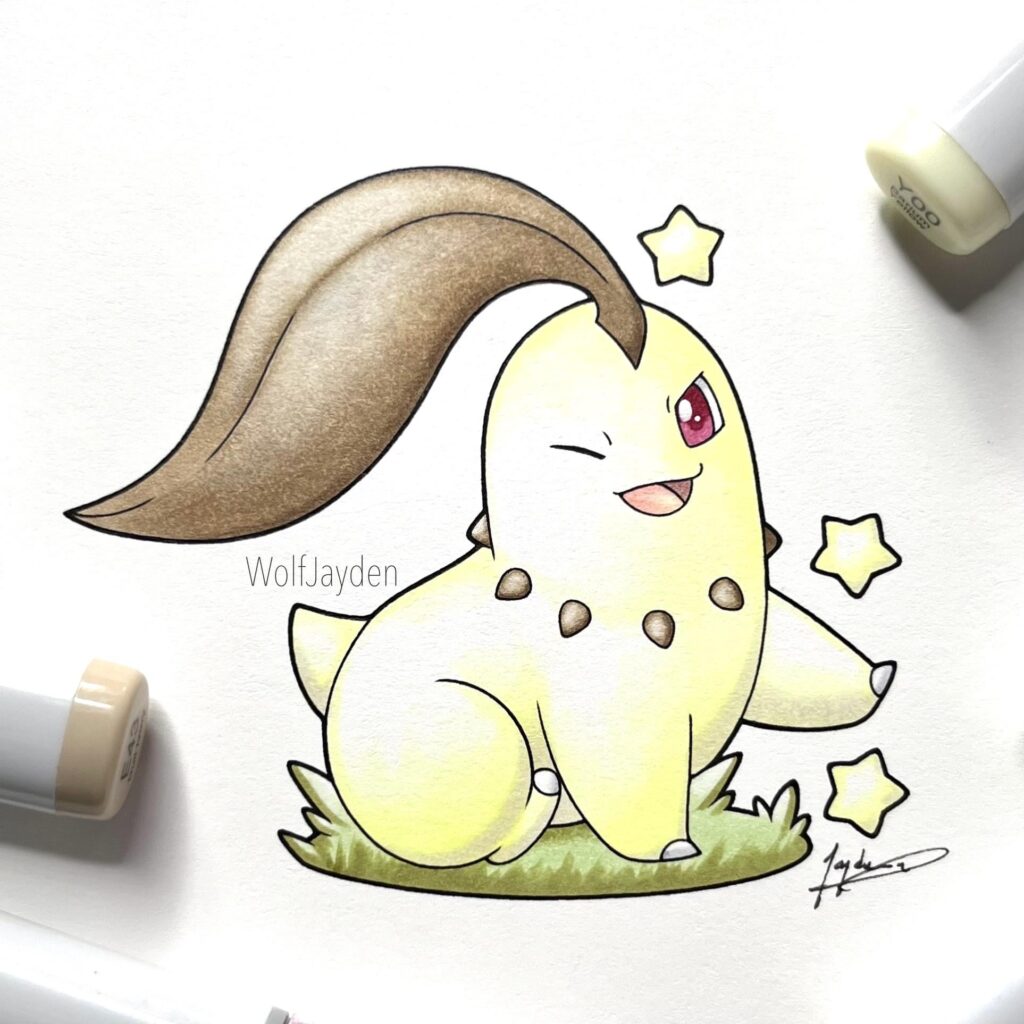 A Chikorita I drew! [OC]