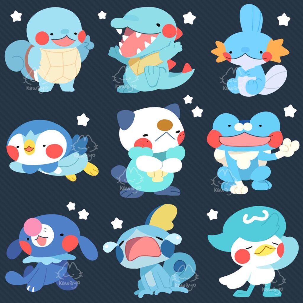 [OC] water starters next!
