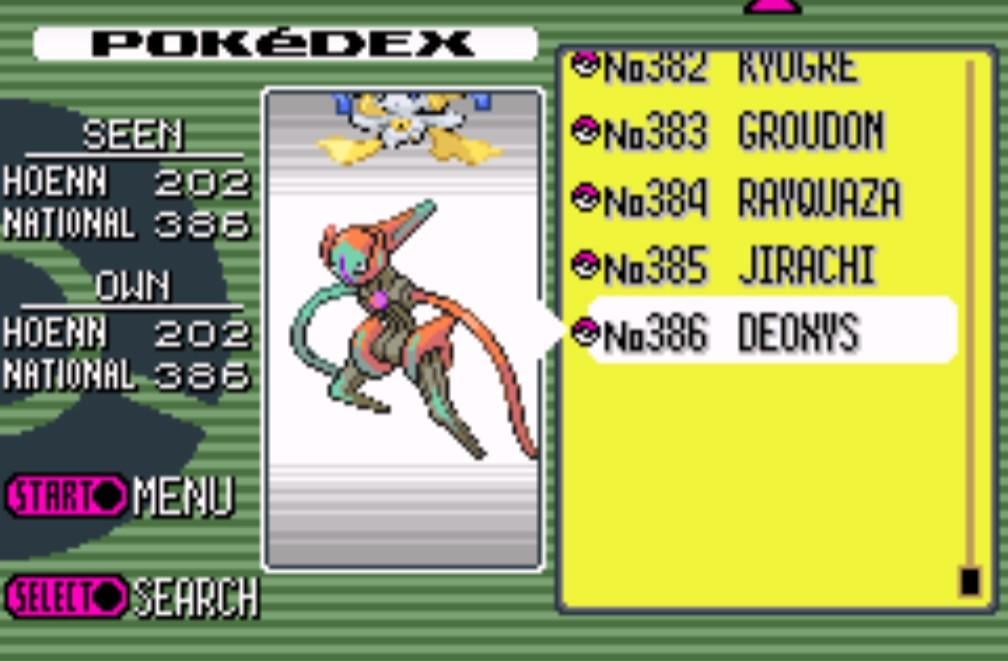 It's been 20 years since I last played Pokemon, and I've never completed a Pokedex until now. All 386 Pokemon in Emerald!