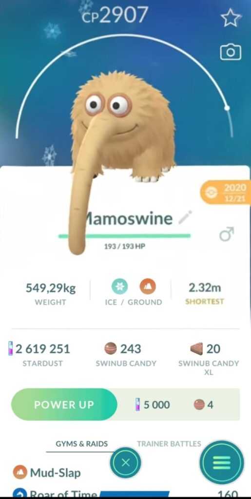 Whats wrong with my mamoswine?? Why does it look like this?