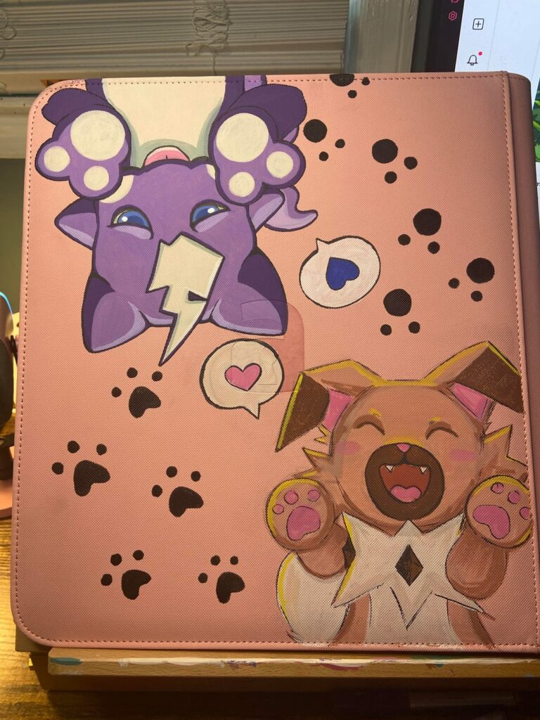 some binders i painted recently :D