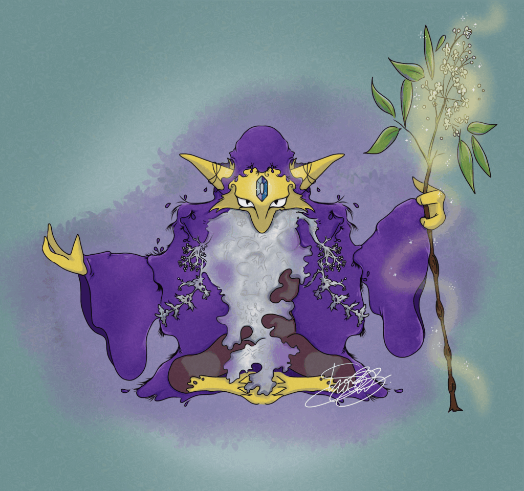 alakazam - fakemon I made for a friends ttrpg campaign! (insta: x.dvmblor)