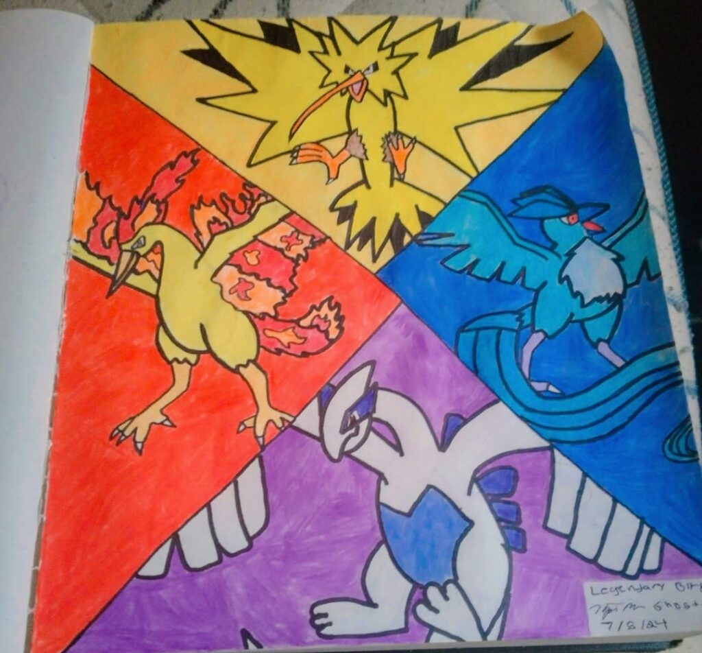 OC My legendary birds drawings