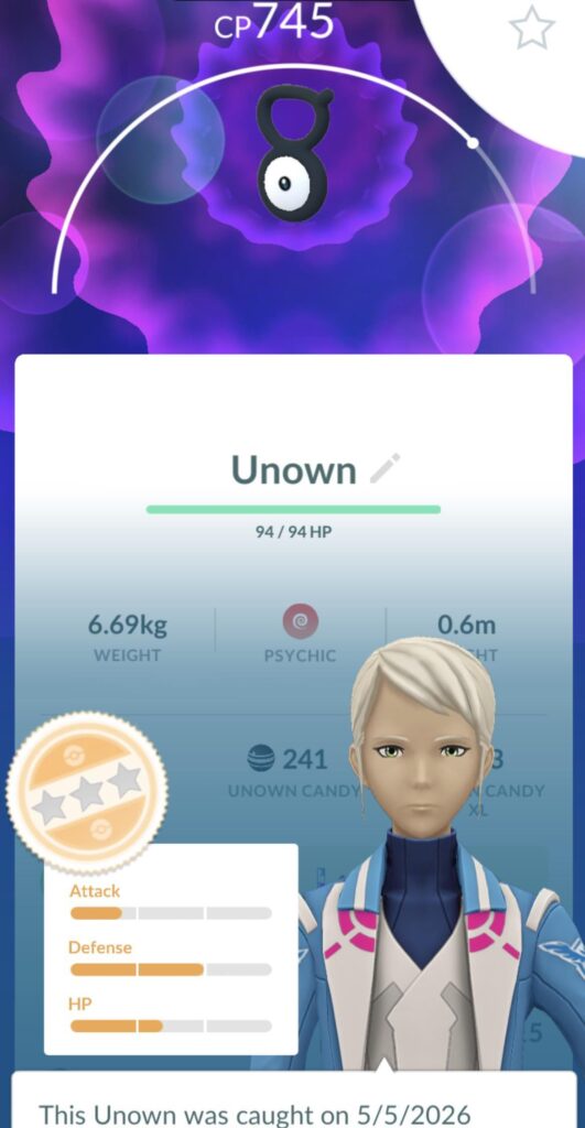 There’s not an event including Unown going on, right?