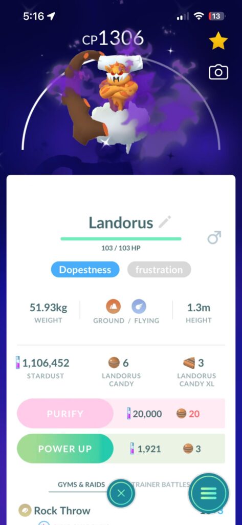 got my first shadow shiny today, so stoked it’s a great one. thanks giovanni