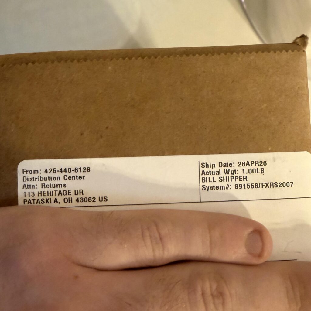 PSA: Packages from the Pokemon Center website no longer say “Pokemon Center” on return address.