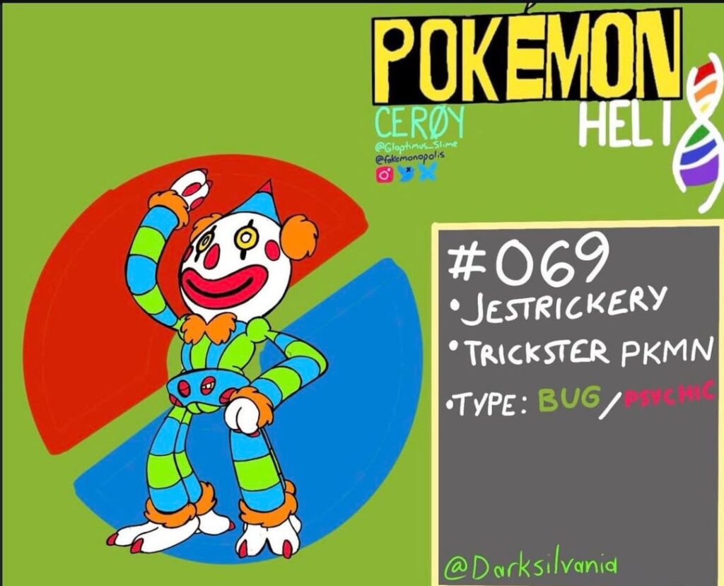 [adopt] clown spider fakemon—originally owned by @Darksilvania(insta & twitter)
