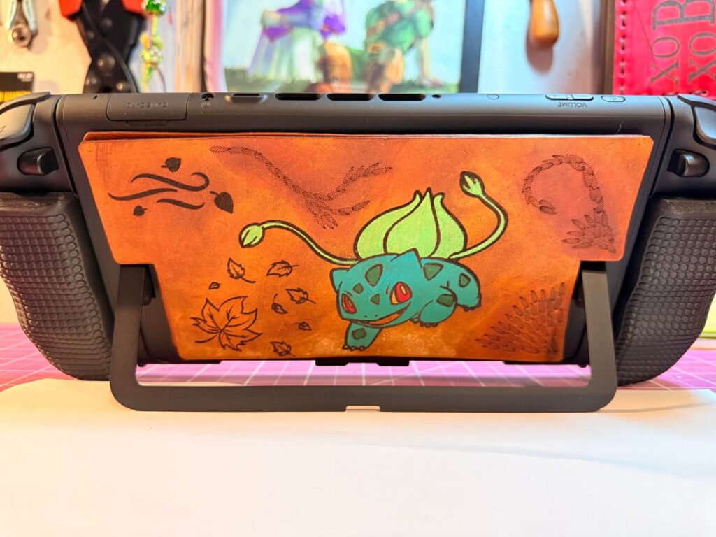 Some leather decor I made for my Switch