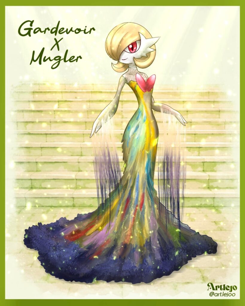 What if Pokémon attended the Met Gala? ✨ Mega Gardevoir wearing Mugler-inspired couture. (OC)