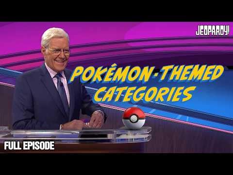 Jeopardy just released a Trebek-hosted episode on YouTube where the entire first round of categories is Pokemon-themed:"A Wild Pokémon Round Appeared!"
