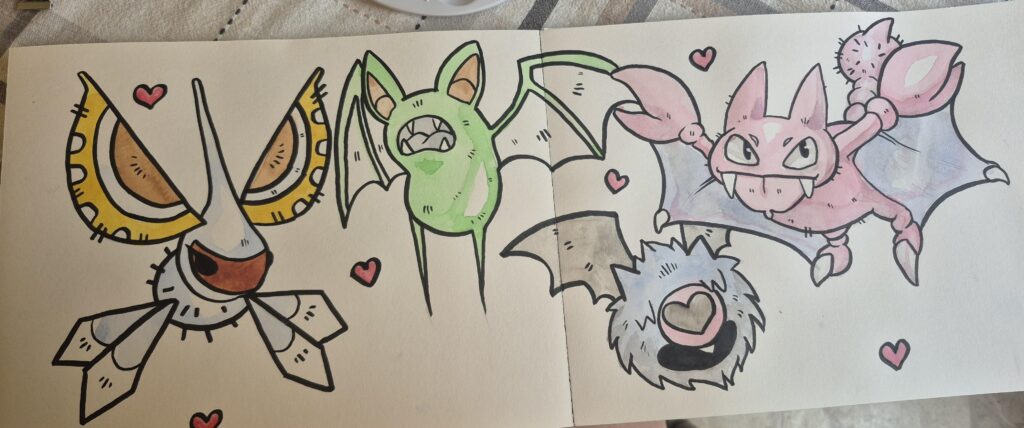 A little collage I painted today!