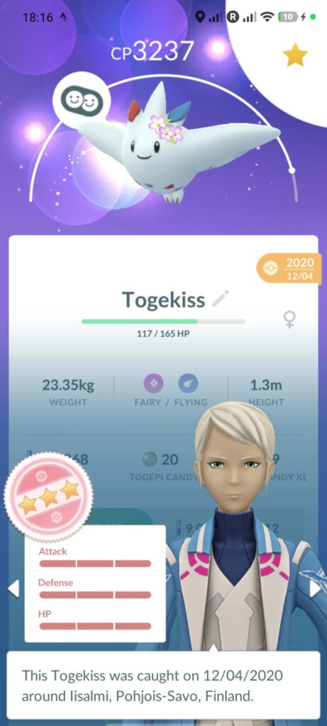 Hundo Togekiss with flowers