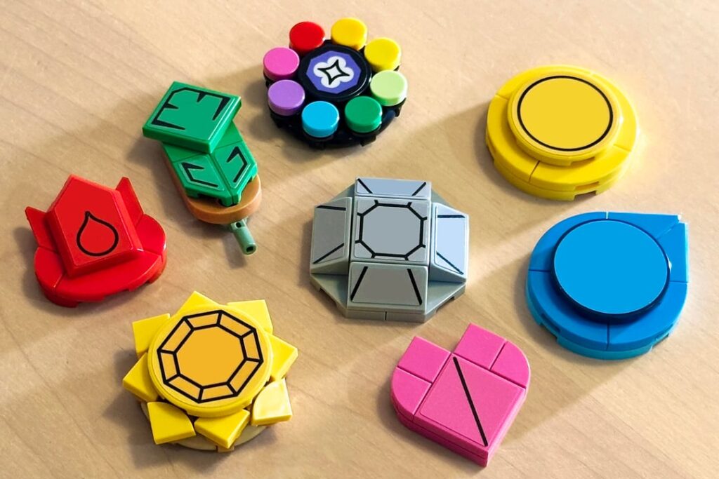 I recreated the stickers from the Kanto badge Lego set and built it with $47 worth of Pick a Brick pieces!