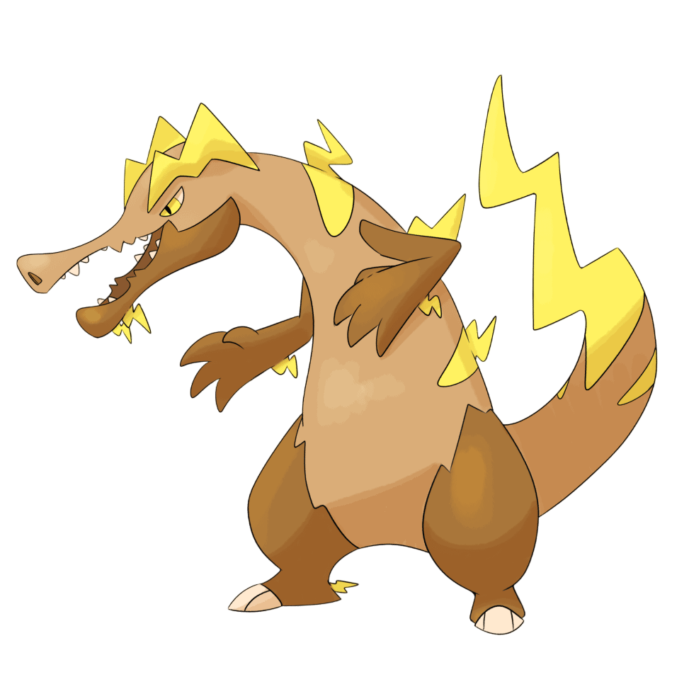 Fakemon I have created several months ago (OC - Sparkroc)