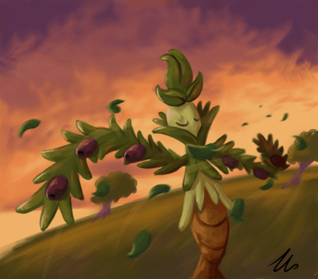 Trying to improve, here's an attempt at an Arboliva painting. [OC]
