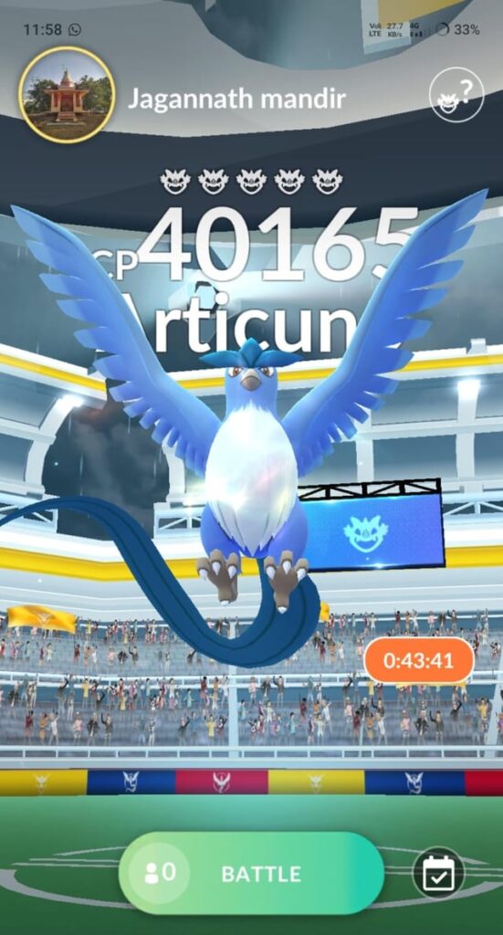 Articuno in raids