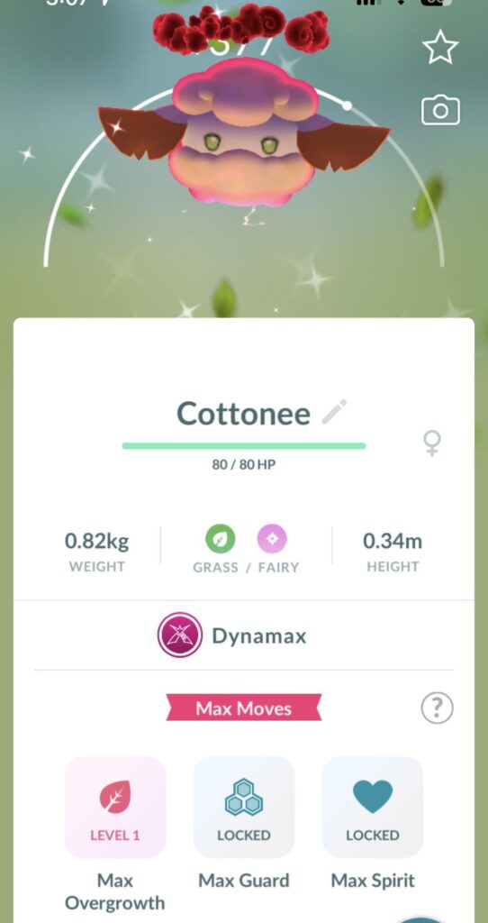 Shiny Dynamax Cottonee