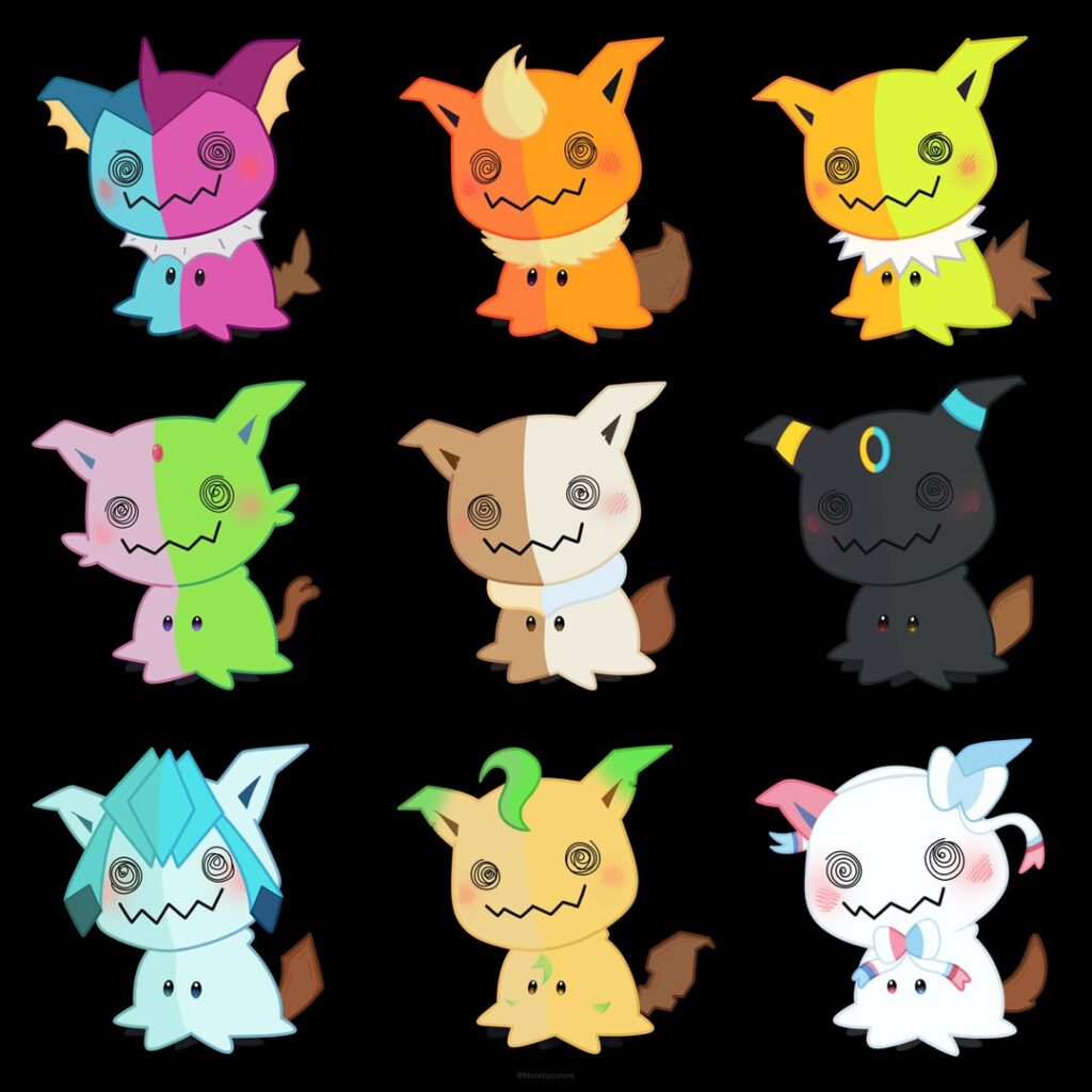 Mimikyu Eeveelution Half Shinies ✨