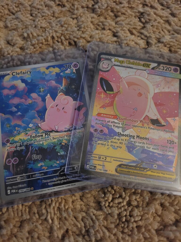 Pulled the Mega Clefable ex Evolution from 2 random packs!