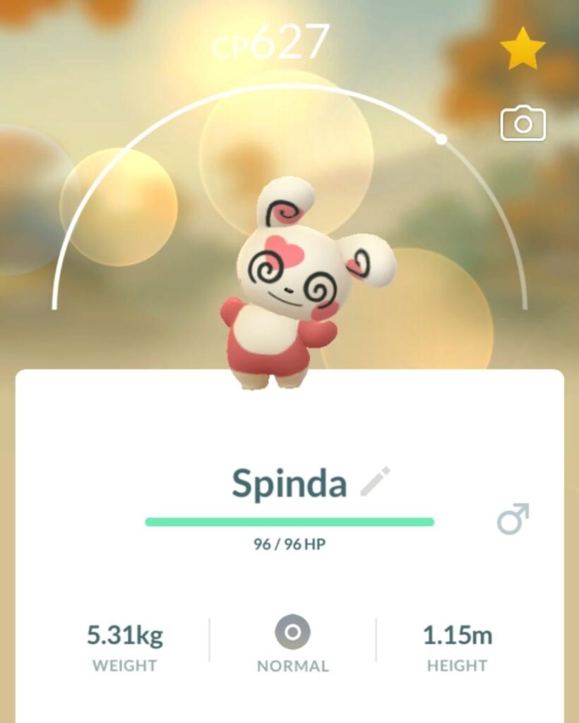 joined late but still got heart spinda!