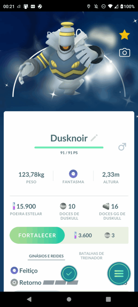 Ganhei um shiny