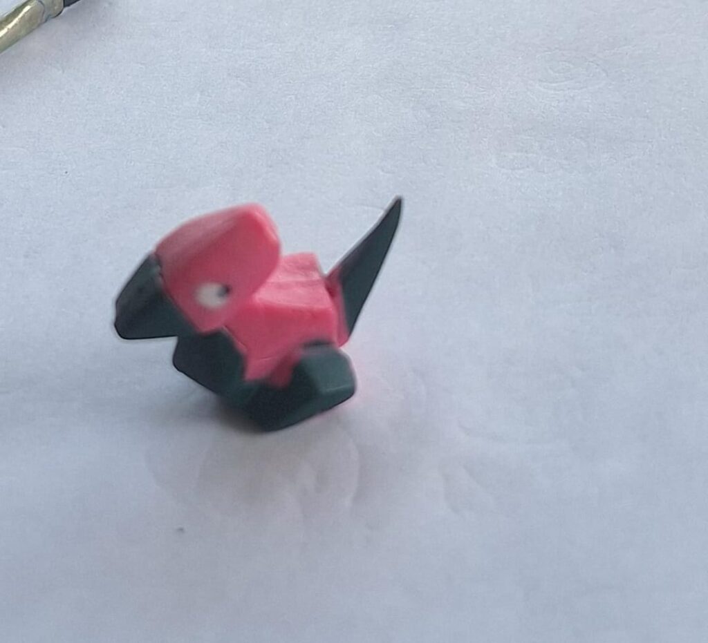 Got my hands on a trashy porygon, so i painted it