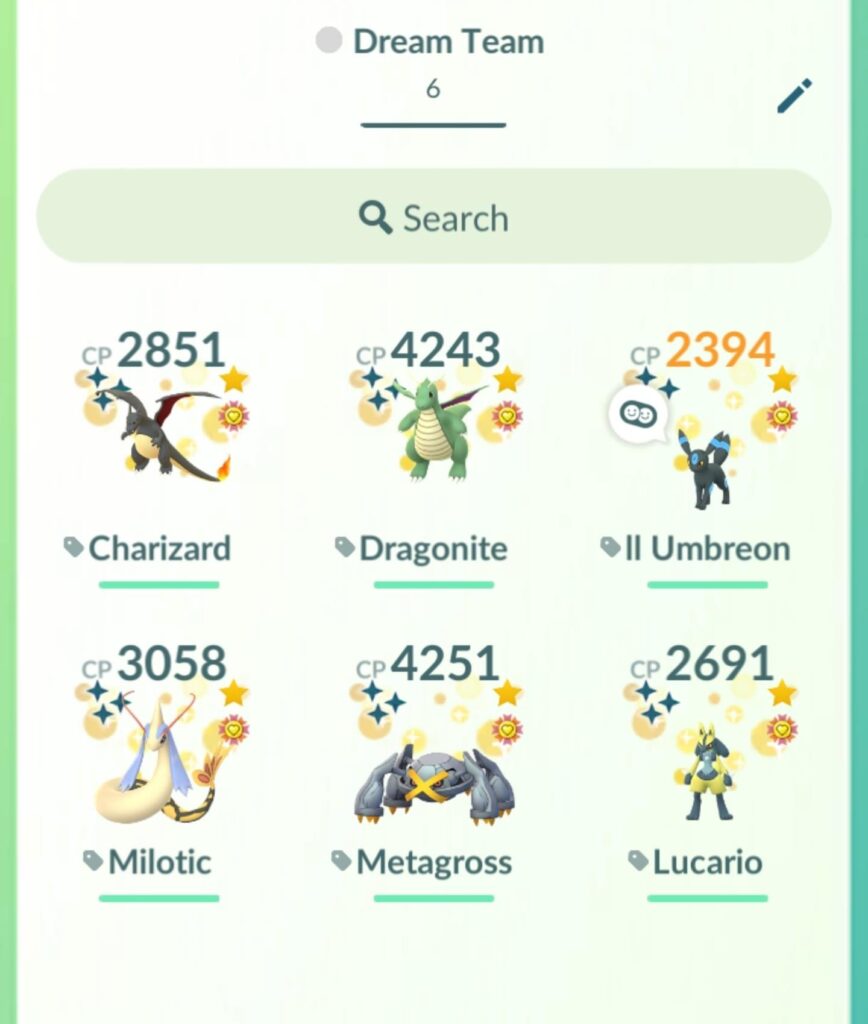 Shiny lucky best buddy dream team!