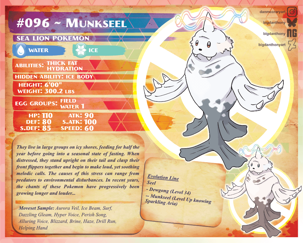 I opted to make an evolution of Dewgong for my Italy region. Based on Mediterranean Monk Seals and monks of Roman Catholicism. I also wanted to lean hard into a Gen 1 aesthetic.