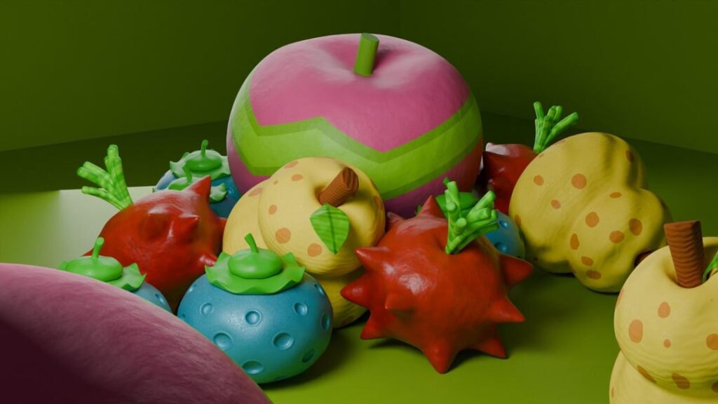Some berry 3d models by me