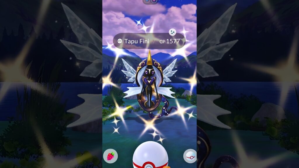 Finally Caught Shiny Tapu Fini in Pokemon Go #pokemon #pokemongo #youtubeshorts #shorts #gameflixop