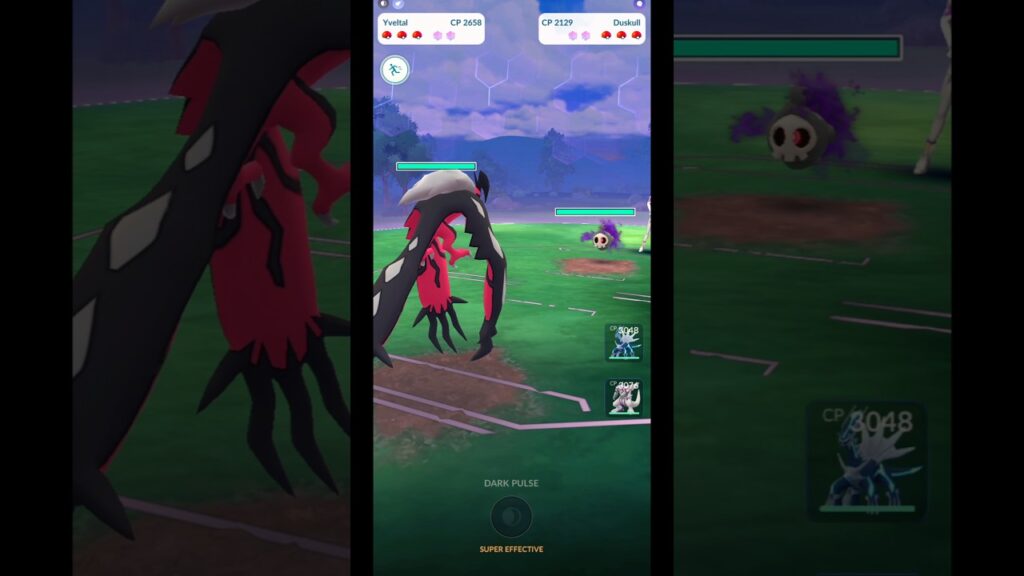 Defeating Team Rocket: Legendary Yveltal vs Shadow Duskull | Pokemon GO #Shorts